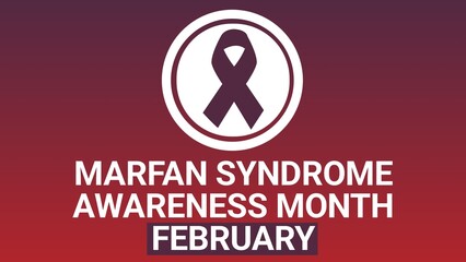 Marfan Syndrome Awareness Month february web banner design illustration 