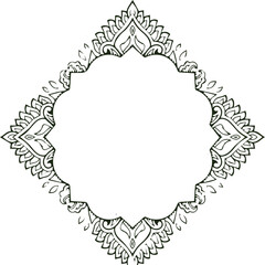 Beautiful flower art and mandala vector design