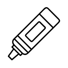 glue stick icon, glue stick line art - simple line art of glue stick, perfect for glue stick logos and icons