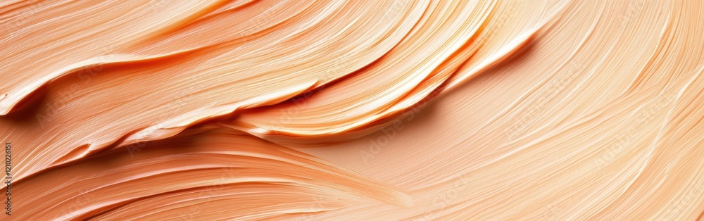 Poster Soft pencil strokes blend seamlessly with undefined brush marks to create a warm pastel texture on canvas