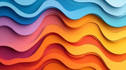 Abstract Colorful Wave Background Texture