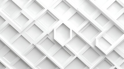 3D rendering of a white background with a geometric pattern