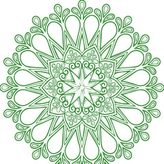 Beautiful flower art and mandala vector design
