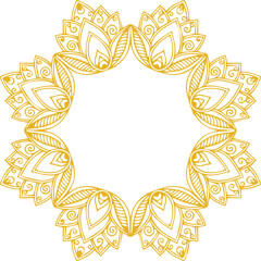 Beautiful flower art and mandala vector design