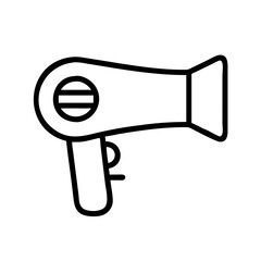 hairdryer icon, hairdryer line art - simple line art of hairdryer, perfect for hairdryer logos and icons