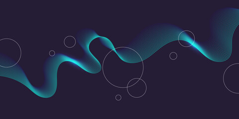 Beautiful background with flowing lines. Abstract elegant lines. The flow movement. Vector illustration.