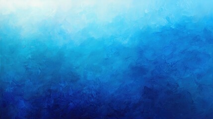 Obraz premium Smooth blue sea gradient from aqua to royal blue, softly illuminated by sunlight.