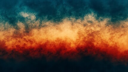 Fototapeta premium Dramatic Smoky Abstract Background Texture Deep Orange Teal and Brown Hues
