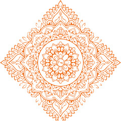 Beautiful flower art and mandala vector design