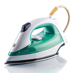 Clothes iron isolated on transparent background  
