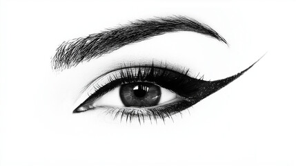 Fototapeta premium female eye with eyelashes , mascara 