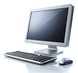 Fototapeta premium Computer isolated on transparent background 