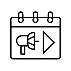 hybrid event icon, hybrid event line art - simple line art of hybrid event, perfect for hybrid event logos and icons