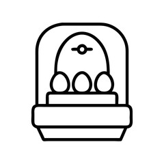 incubator icon, incubator line art - simple line art of incubator, perfect for incubator logos and icons
