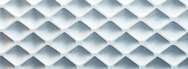 Abstract white geometric background with a seamless pattern 