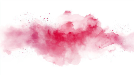 Obraz premium red , pink paint splash isolated on white background
