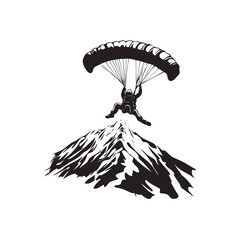 paraglider in the sky