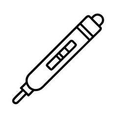 insulin pen icon, insulin pen line art - simple line art of insulin pen, perfect for insulin pen logos and icons