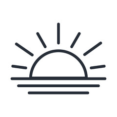 sunset weather icon