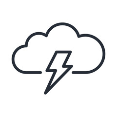 weather thunderstorm icon