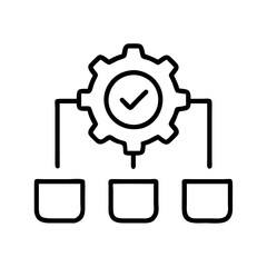 it governance icon, it governance line art - simple line art of it governance, perfect for it governance logos and icons