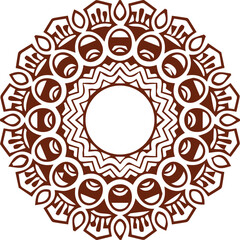 Beautiful flower art and mandala vector design