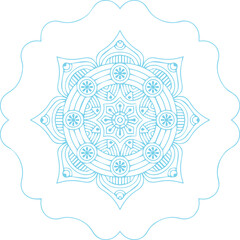 Fototapeta premium Beautiful flower art and mandala vector design