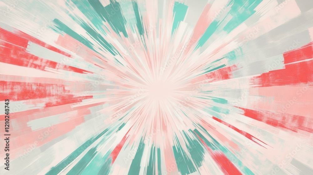 Poster dynamic explosion of minimalist pencil strokes creating a vibrant abstract artwork in soft hues of c