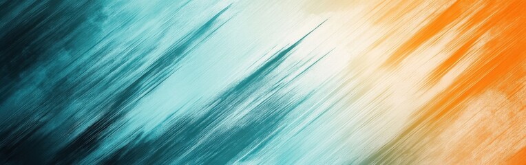 Minimalist gradient art featuring muted tones of blue, orange, and white in smooth pencil strokes