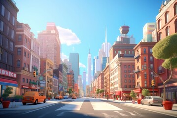 Obraz premium Car architecture metropolis cityscape