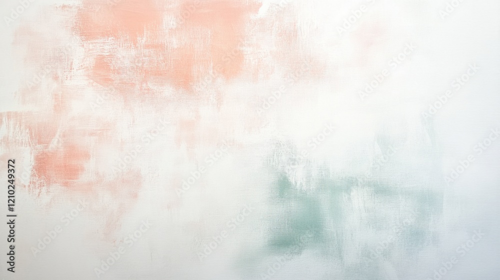 Aufkleber Soft hues blend on elegant canvas creating a serene abstract composition in a minimalist style