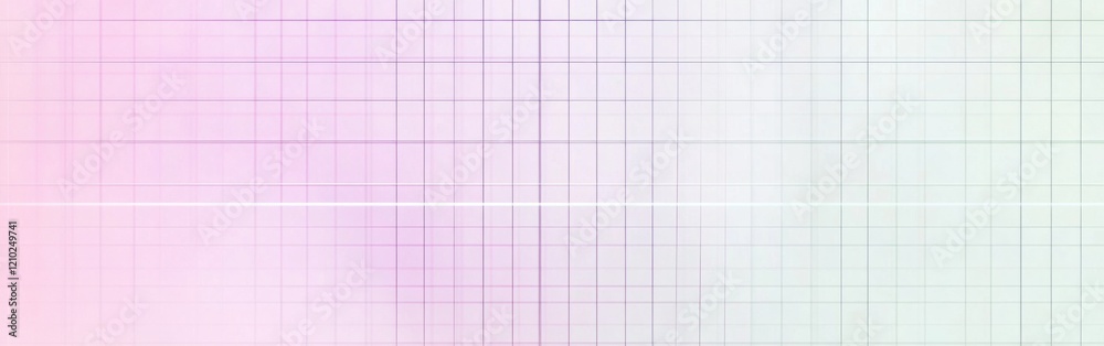 Poster elegant pastel lavender and mint grid design featuring soft gradient lines for a serene aesthetic in