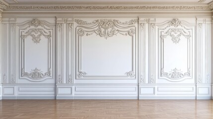 Fototapeta premium A blank canvas showcasing traditional architectural details.