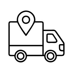 local delivery icon, local delivery line art - simple line art of local delivery, perfect for local delivery logos and icons