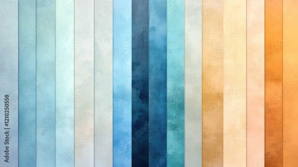 Poster Smooth gradient with soothing colors transitioning from light to dark shades across vertical stripes in a harmonious design