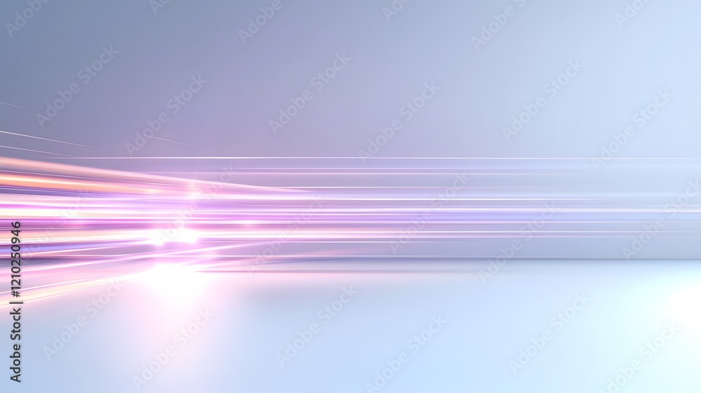 Poster Ethereal and Serene Abstract Background with Soft Gradient Lighting Rays Creating a Dreamy and Mystical Atmosphere