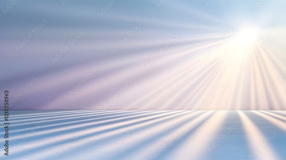 Aufkleber Ethereal Lavender Luminescence   Dreamy Abstract Background with Soft Gradient Light Rays and Gentle Shadows Creating a Serene and Mystical Atmosphere