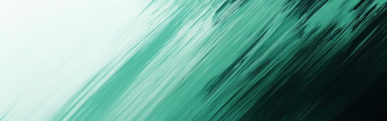 Abstract pencil strokes create a gradient in calming shades of green and teal