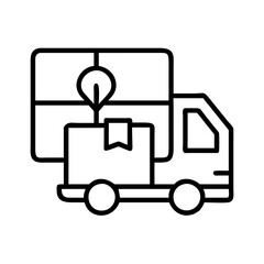 logistics icon, logistics line art - simple line art of logistics, perfect for logistics logos and icons