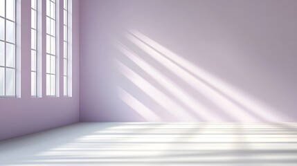 Obraz premium Blurred abstract background in shades of purple with gradient light rays and subtle shadow play creating a modern elegant and calming aesthetic This digital artwork has a minimalist
