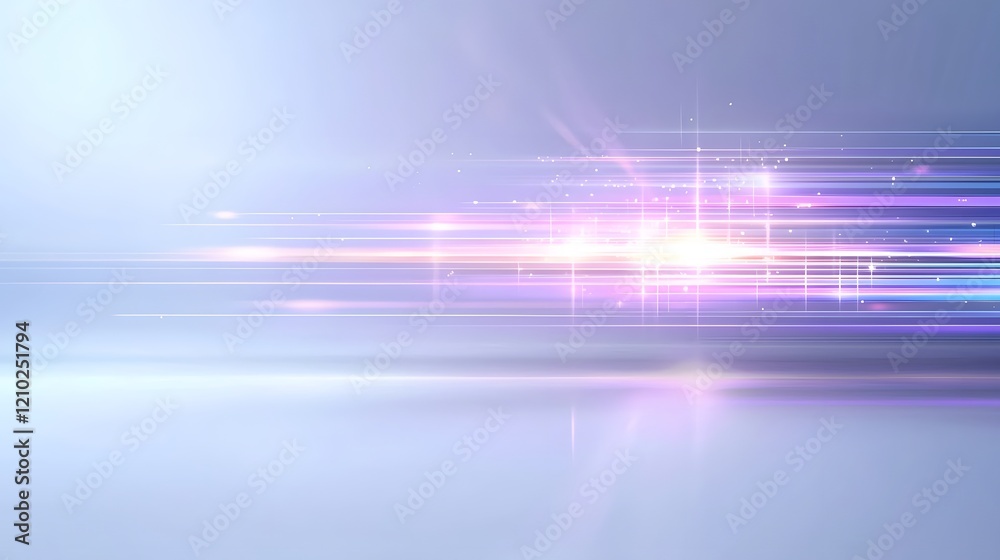 Aufkleber Dreamy ethereal gradient background featuring soft blurred light rays and delicate shadow details in a serene calming color palette of purple hues  This abstract