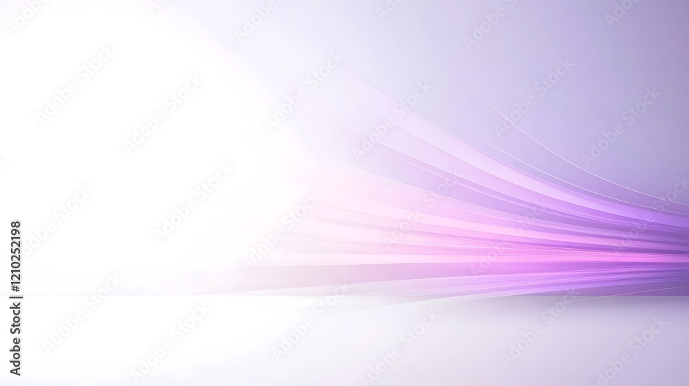 Poster Elegant smooth and serene purple gradient blurred abstract background featuring soft light rays and delicate shadows