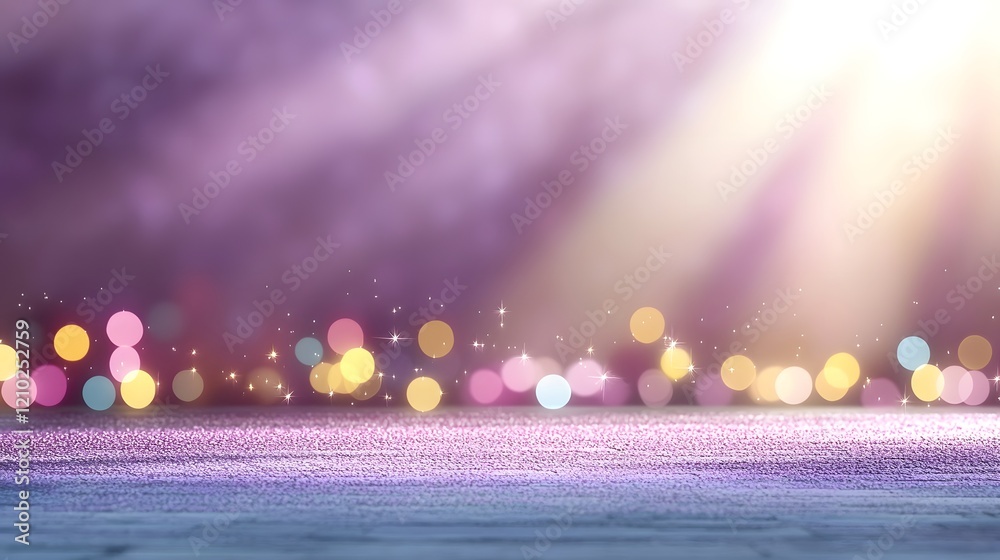 Poster Mesmerizing gradient purple abstract background with blurred effects enhanced by soft glowing light rays and subtle shadow textures  This digital wallpaper creates a dynamic colorful