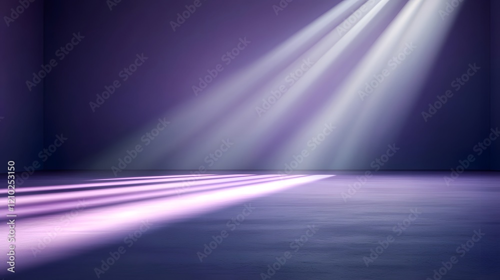 Aufkleber Abstract blurred purple gradient with soft light rays and shadows designed for a modern and smooth aesthetic