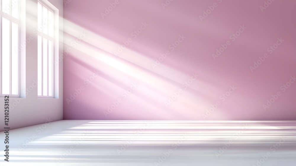 Aufkleber Blurred Purple Gradient with Soft Light Rays and Shadows Designed for a Modern and Smooth Aesthetic  This abstract background features a soothing and calming color palette