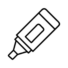 marker icon, marker line art - simple line art of marker, perfect for marker logos and icons