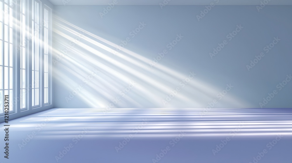 Poster Elegant Blurred Purple Gradient with Soft Light Rays and Shadows for a Refined Modern Aesthetic  This abstract digital features a serene and calming composition with a smooth diffused lighting effect