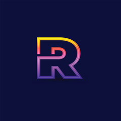  Initial Letter R Logo Design
