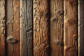 Old cracked wooden background texture closeup.