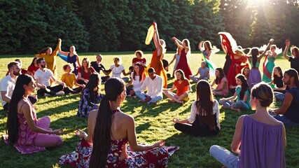 People Celebrating in Sacred Spaces